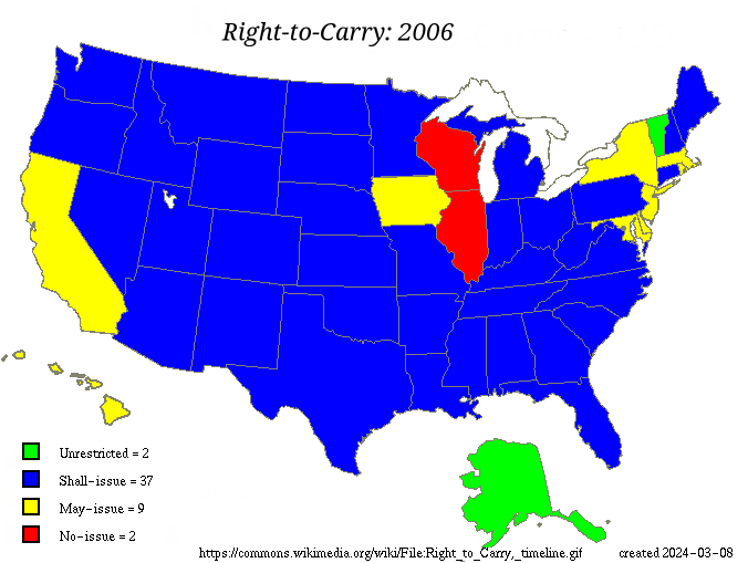 United States Map Guns